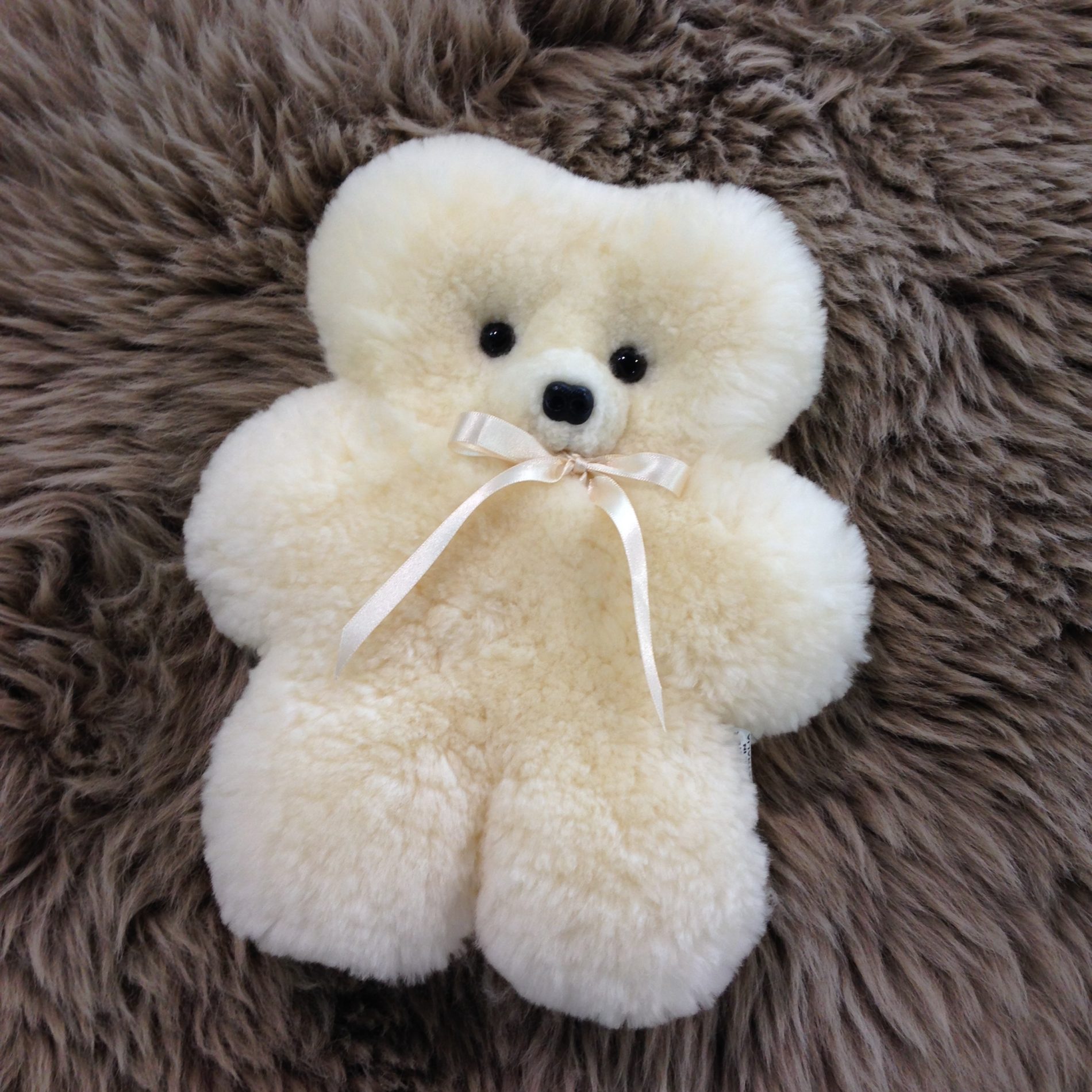 sheepskin teddy bear