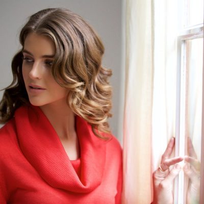 A cowl neck is always flattering.