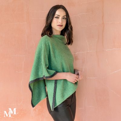 Aloe two tone poncho