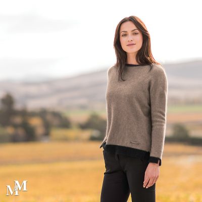 Contrast sweater